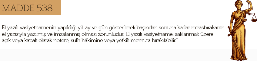 el yazılı vasiyetname nasıldır