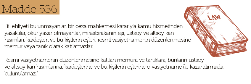 Vasiyet Şekilleri Madde 536