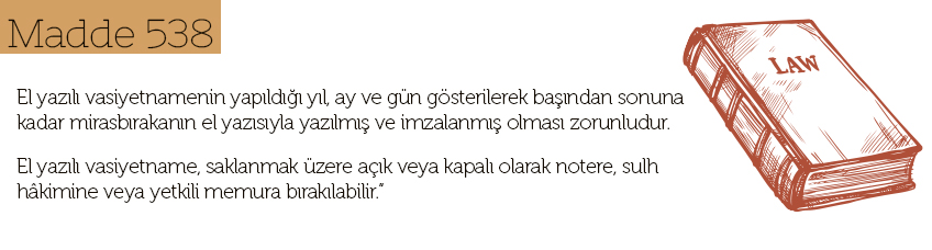Vasiyet Şekilleri Madde 538