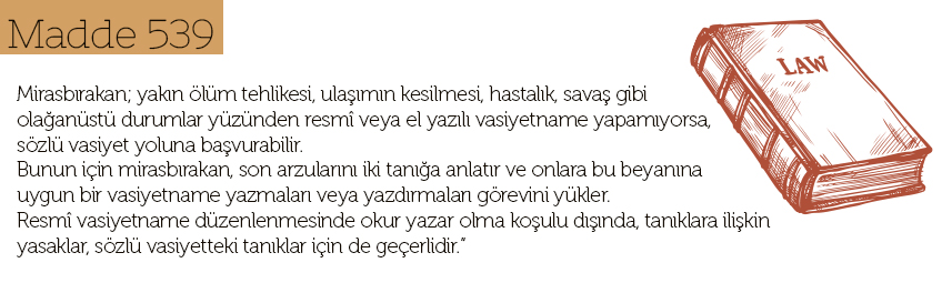 Vasiyet Şekilleri Madde 539