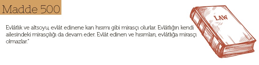evlatlık ve altsoyun mirasciliğı madde 500 nedir