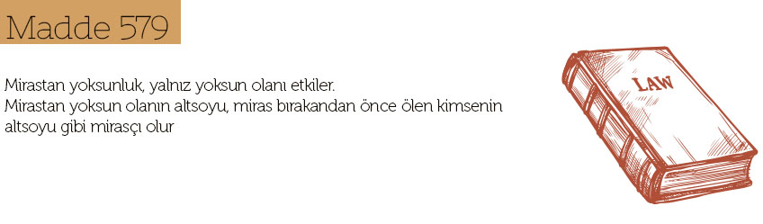mirastan yoksunluk madde 579 nedir