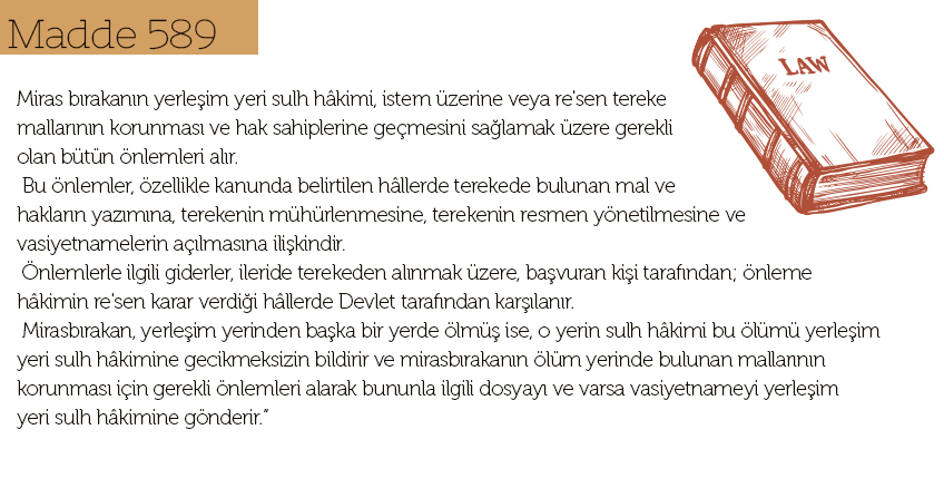 tereke tespit davası süresi madde 589 nedir